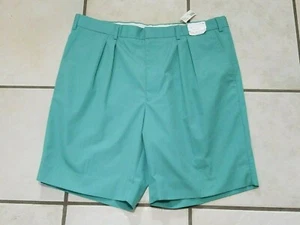 Vintage Royal Popeline England Shorts Sea Foam Grün Plissee Gr. 40 Neu mit Etikett - Bild 1 von 9