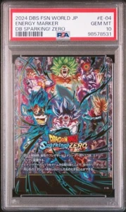 PSA 10 Energy Marker E-04 Dragon Ball Sparking Zero Benefit Cards 2024 DBS FSN - Bild 1 von 2