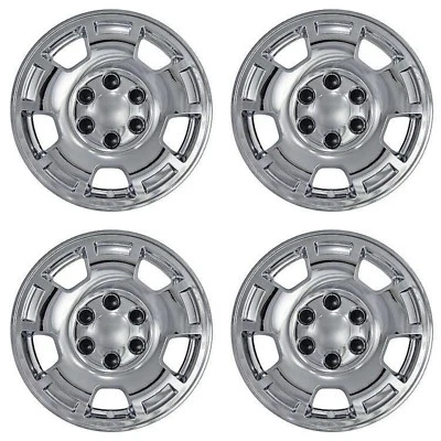 New Wheel Sikns Fits 2007-2014 Chevrolet Tahoe / Suburban 17" Chrome Set of 4 Foto 1 de 4