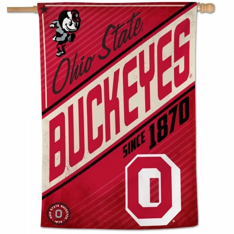 OHIO STATE BUCKEYES COLLEGE VAULT HOUSE FLAG 28"X40" BANNER NCAA LICENSED Cover