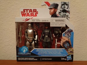 Star Wars Last Jedi Force Link First Order Finn & Captain Phasma 3.75" 2 pack - Picture 1 of 3