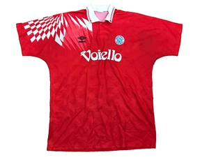 Napoli Third Fußballtrikot 1991 - 1993 Größe L rot Umbro selten authentisch Maglia - Bild 1 von 16