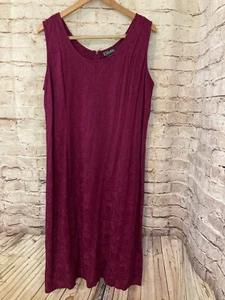 Vintage K Studio Dress Womens 14 Midi Floral A Line Pencil Sleeveless Zip Up - Picture 1 of 13