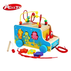 AC6665 Marine theme pull along car with bead maze - ACOOL TOY - Bild 1 von 10