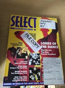 Select Magazine August 1990, Iggy Pop, Steve Earle, - B212 - Picture 1 of 1
