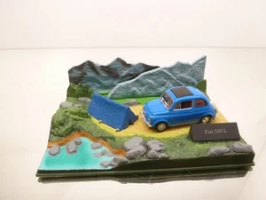 DIORAMA FIAT 500 L MOUNTAIN CAMPING - BLUE 1:43 - VERY GOOD CONDITION - Imagen 1 de 5