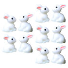 10 sztuk Dekoracja królika Wystrój domu Miniaturowe figurki zwierząt Biurko