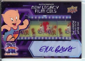 Space Jam A New Legacy Eric Bauza Porky Pig Film Cels Autograph Card #FCA-EB2 UD - Picture 1 of 3