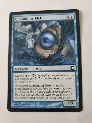 MTG Magic The Gathering Card Unblinking Bleb Creature Illusion Blue Future Sight - Image 1 of 2