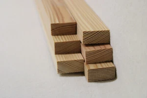 (a87)  1Stk 100cm Rechteckleiste Lärche 18x36mm Vierkant Holzleisten - Bild 1 von 2