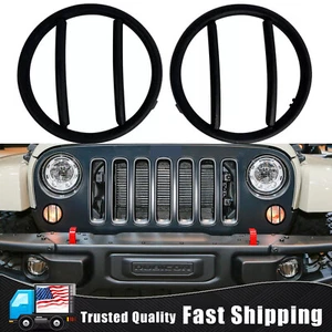 For 2007-2018 Jeep Wrangler JK Front Turn Signal Cover Light Guard Protector - Foto 1 di 4