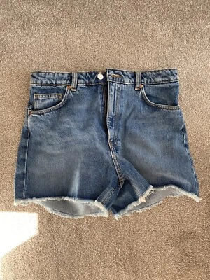 monki high waisted denim shorts w31 - Image 1 of 2