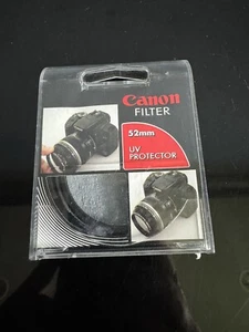 Canon 52mm UV Protector Filter Lens In Case for 35mm Camera - Picture 1 of 2