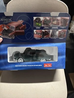 SUN STAR PLATINUM 1951 KAISER HENRY J Coral Metallic 1:18 DIECAST MODEL CAR  #38 - Image 1 of 4