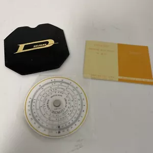 VTG CONCISE CIRCULAR SLIDE RULE NO 28 N W/CASE & INSTRUCTIONS JAPAN NOS - Picture 1 of 6