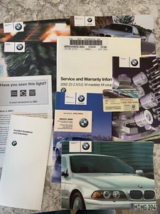 2002 BMW 525i Owners Manual Handbook Set with Case - Picture 1 of 4
