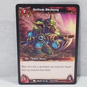 World Of Warcraft Twilight Of The Dragons Gollum Skybang 139/220 TCG Card - Picture 1 of 2