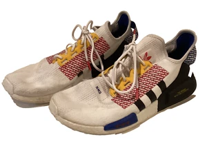 Adidas Blanco Rojo Negro NMD R1 V2 Logo Estampado Tenis Para Hombre 13 - Imagen 1 de 7