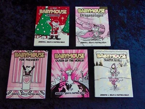 FIVE SIGNED BABY MOUSE UNUSED BOOKS JENNIFER MATTHEW HOLM 3 FIRST EDITIONS - Picture 1 of 9