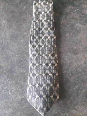 Абстрактный галстук Van Heusen длина 59,5 дюйма ширина 3,5 дюйма 100% шелк - Изображение 1 из 3