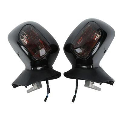 Espelhos retrovisores seta lente de fumaça compatível com Honda Goldwing GL1800 10-17 - Imagem 1 de 4