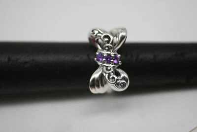 ANILLO ARCO AMATISTA PÚRPURA POLLACK CAROLYN, TALLA 8,25 Foto 1 de 4