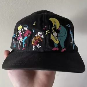 Gorra de béisbol vintage Disney Pleasure Island bailando luna con tirantes EE. UU. 90s - Imagen 1 de 5