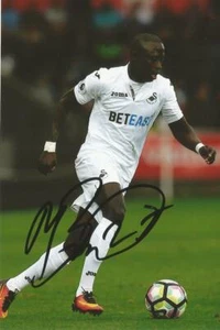 SWANSEA * MODOU BARROW SIGNED 6x4 ACTION PHOTO + COA - Bild 1 von 1