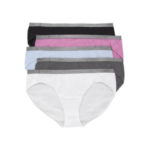 Hanes Just My Size Womens 5 Pack Size 10 Cotton Stretch Bikini Underwear - New - Picture 1 of 4