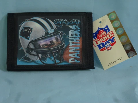 CAROLINA PANTHERS Sublimation Logo TriFold Wallet  NWT Cover
