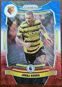 2021-22 PRIZM PREMIER LEAGUE JURAJ KUCKA WATFORD RED WHITE BLUE PARALLEL #260 NM - Picture 1 of 2