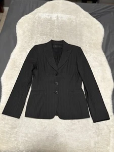 Elie Tahari Women’s Black Striped Office Blazer Size 6 Jacket Business - Picture 1 of 10