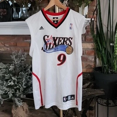 Camiseta deportiva vintage Y2k Adidas Andre Iguodala #9 Philadelphia 76ers NBA blanca talla M Foto 1 de 4