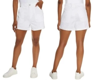 Pantalones Cortos Utilitarios Gloria Vanderbilt Damas Blancos Cintura Elástica Talla Pequeña Nuevos - Imagen 1 de 4