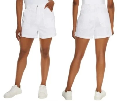 Pantalones Cortos Utilitarios Gloria Vanderbilt Damas Blancos Cintura Elástica Talla Pequeña Nuevos Foto 1 de 4