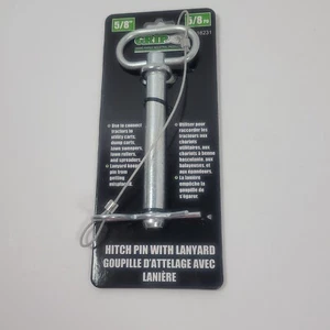 Hitch Pin with Lanyard 5/8 x 4 3/4 Grip 16231 - Picture 1 of 6