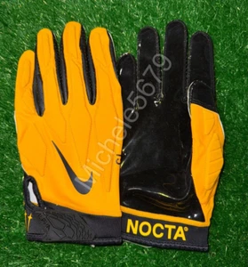 Nike Drake NOCTA Alpha Superbad Football Gloves Yellow Black Size 2XL New - Picture 1 of 5