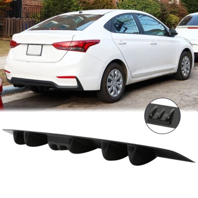 Rear Diffuser 7 Shark Fins Bumper Spoiler Splitter Wing Lip For Hyundai Accent - image 1 of 4
