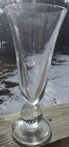 Jarrón de cristal por punto de pareja con burbujas - Imagen 1 de 5