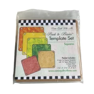 Come Quilt With Me Back to Basics Set di modelli quadrati - Foto 1 di 2