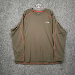 The North Face T Shirt Mens 2XL Green Flash Dry Long Sleeve Pullover Tee Outdoor - Picture 1 of 12