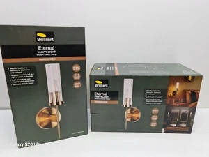 Brilliant Eternal Vanity Wall Light x2 - Modern Classic - New in Box - Picture 1 of 8
