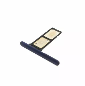 Sony Xperia 10 Plus Simkarten Halter SimTray Dual Simkarten Halter Blau - Picture 1 of 2