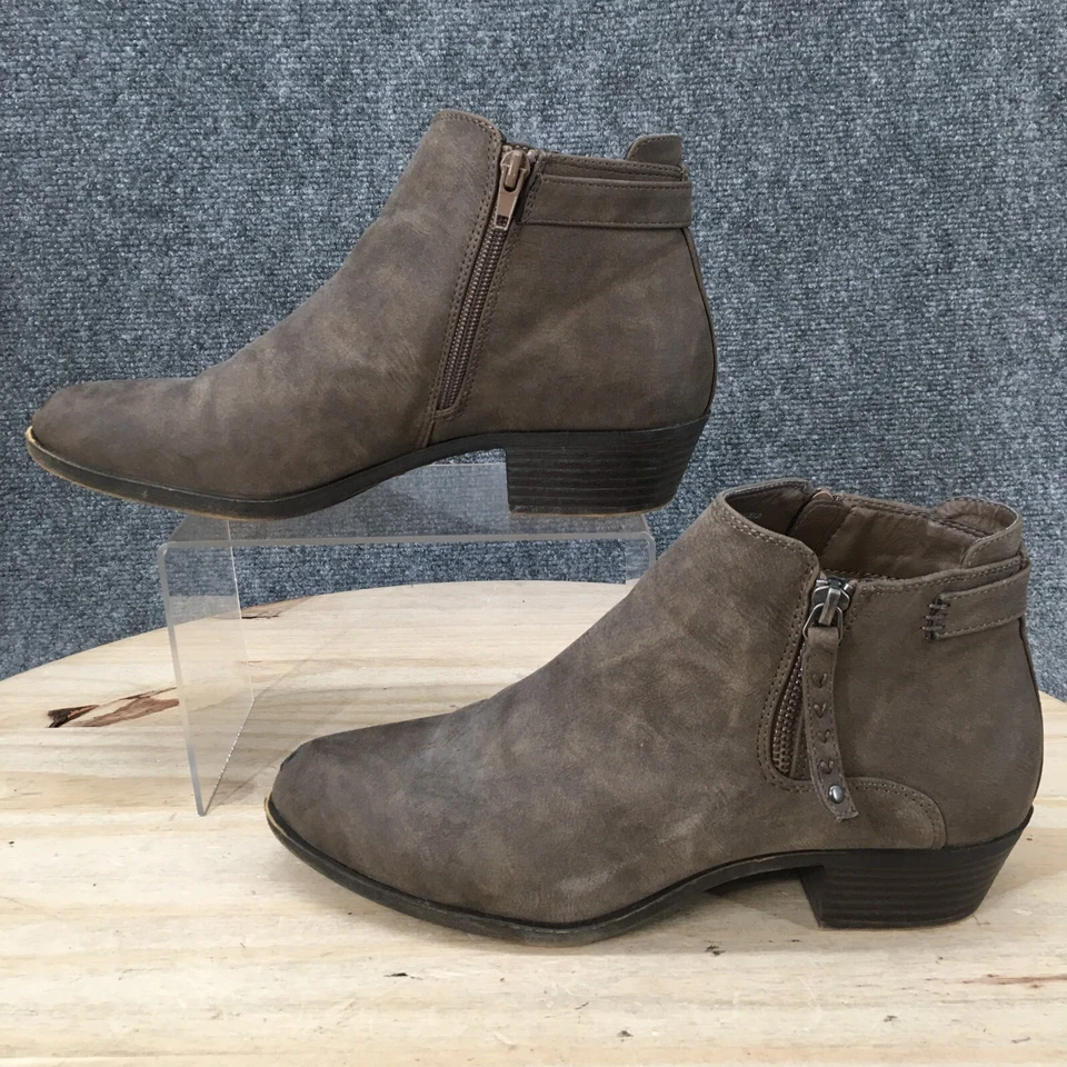 Madden Girl Botas Mujer 10 Bronco Botines Marrón Tela Punta Redonda Cremallera Foto 1 de 4