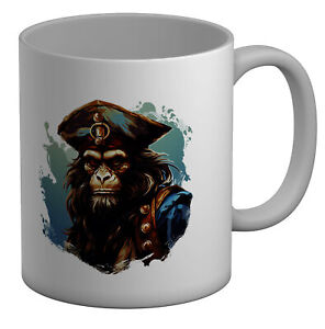 Monkey Pirate Mug Buccaneer Captain Treasure 11oz Cup Gift