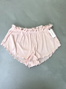 Anthropologie Pointelle Pyjamashorts Salatrand. Hellrosa. Klein. UVP 25£ - Bild 1 von 5