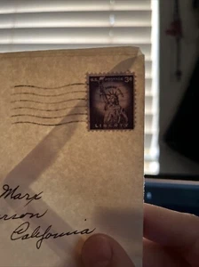 Very Rare New Unused 3 Cent Liberty US stamp Purple Lady Statue Of Liberty VHTF  - Picture 1 of 3