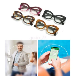 Cat Eye Bold Oversized Retro Reading Glasses Woman with Spring Hinges +1.0-4.0 - Picture 1 of 15