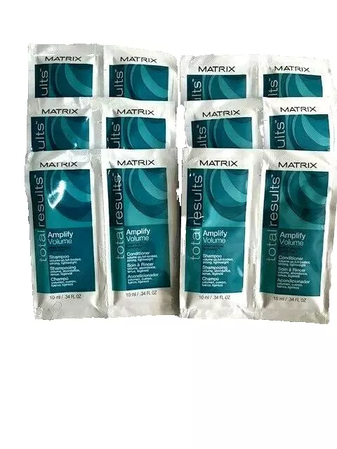 MATRIX TOTAL RESULTS AMPLIFY VOLUME SHAMPOO CONDITIONER .34OZ SAMPLE /PACK OF 6 - Image 1 of 1