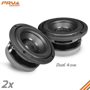 2x PRV 6.5" Car Subwoofer 600 Watts Dual 4 Ohm RS65-SUBD4 Shallow / Slim - PAIR - Picture 1 of 8